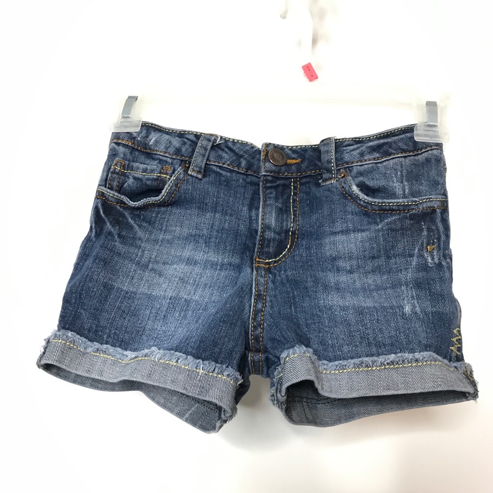 Mossimo Denim Shorts Girls Size Small 6/6X Cuffed